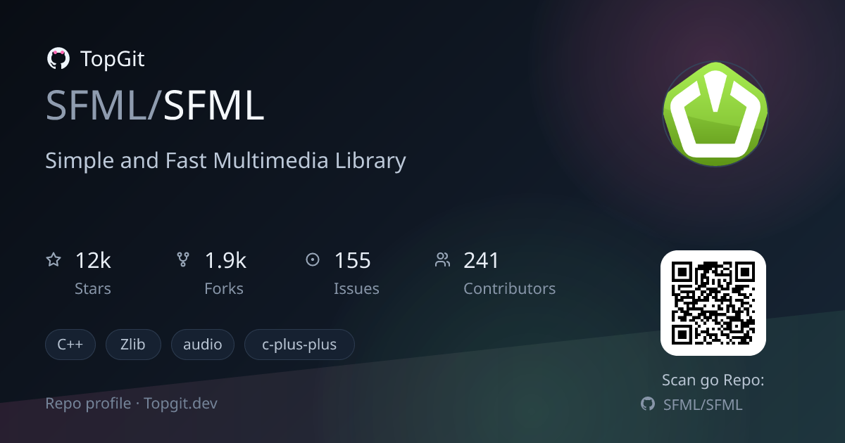 TopGit repo profile image for SFML/SFML