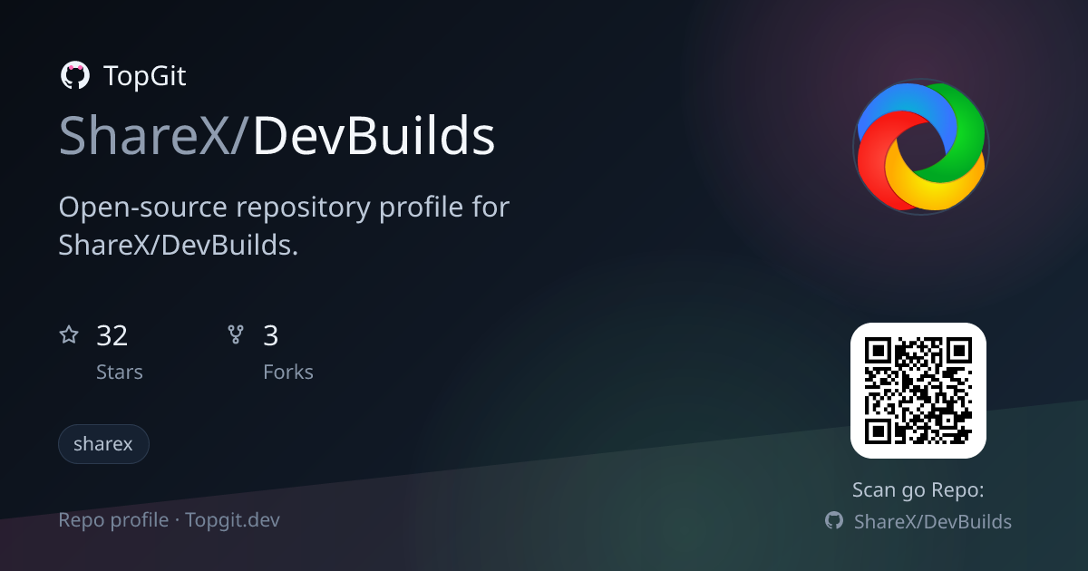 TopGit repo profile image for ShareX/DevBuilds
