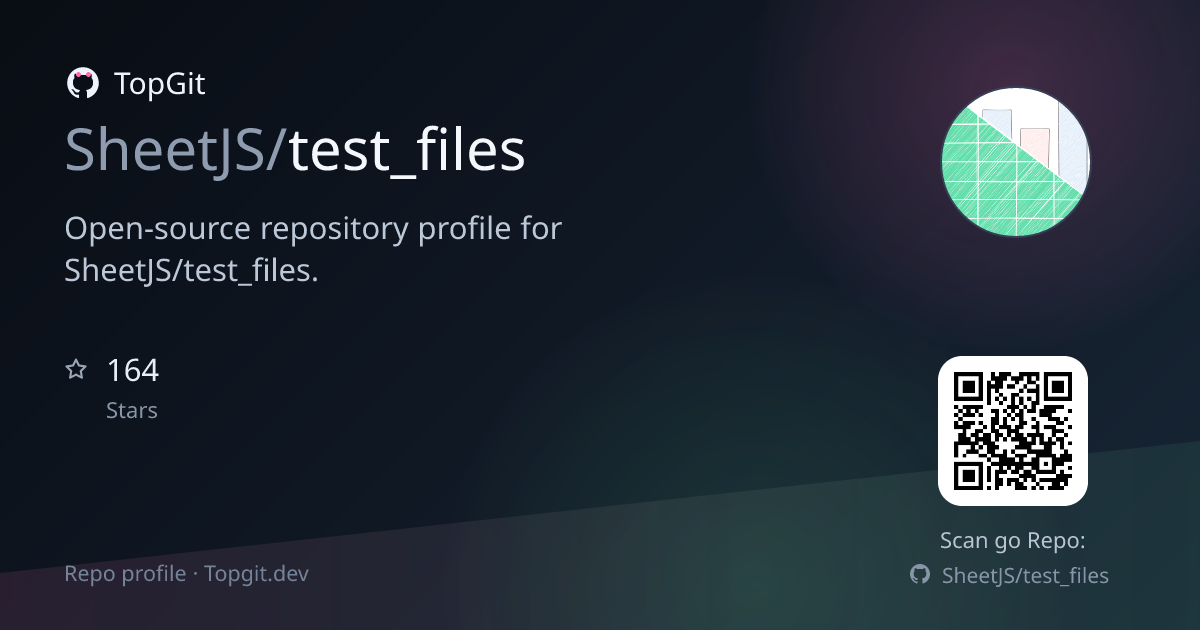 TopGit repo profile image for SheetJS/test_files