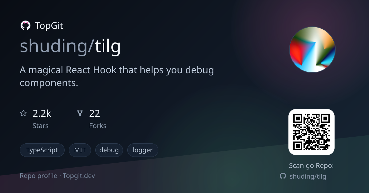 TopGit repo profile image for shuding/tilg