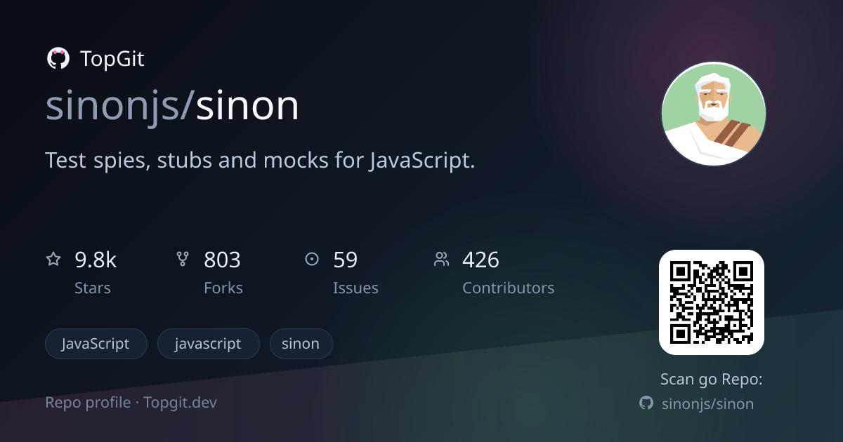 TopGit repo profile image for sinonjs/sinon