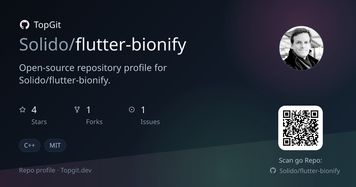 TopGit repo profile image for Solido/flutter-bionify