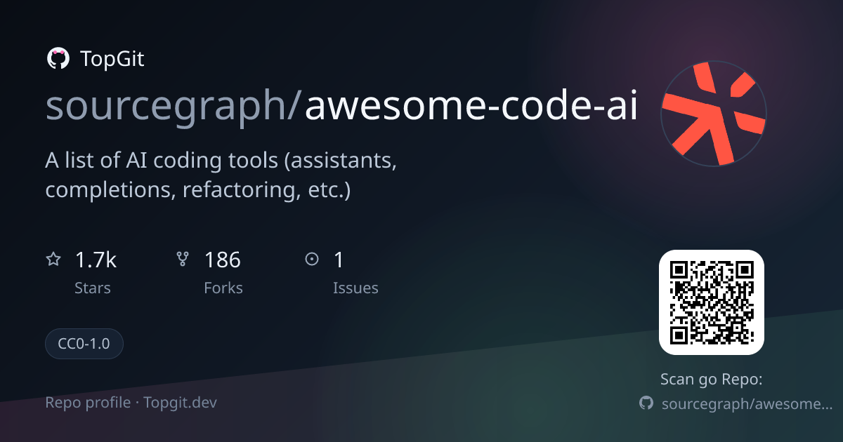 TopGit repo profile image for sourcegraph/awesome-code-ai