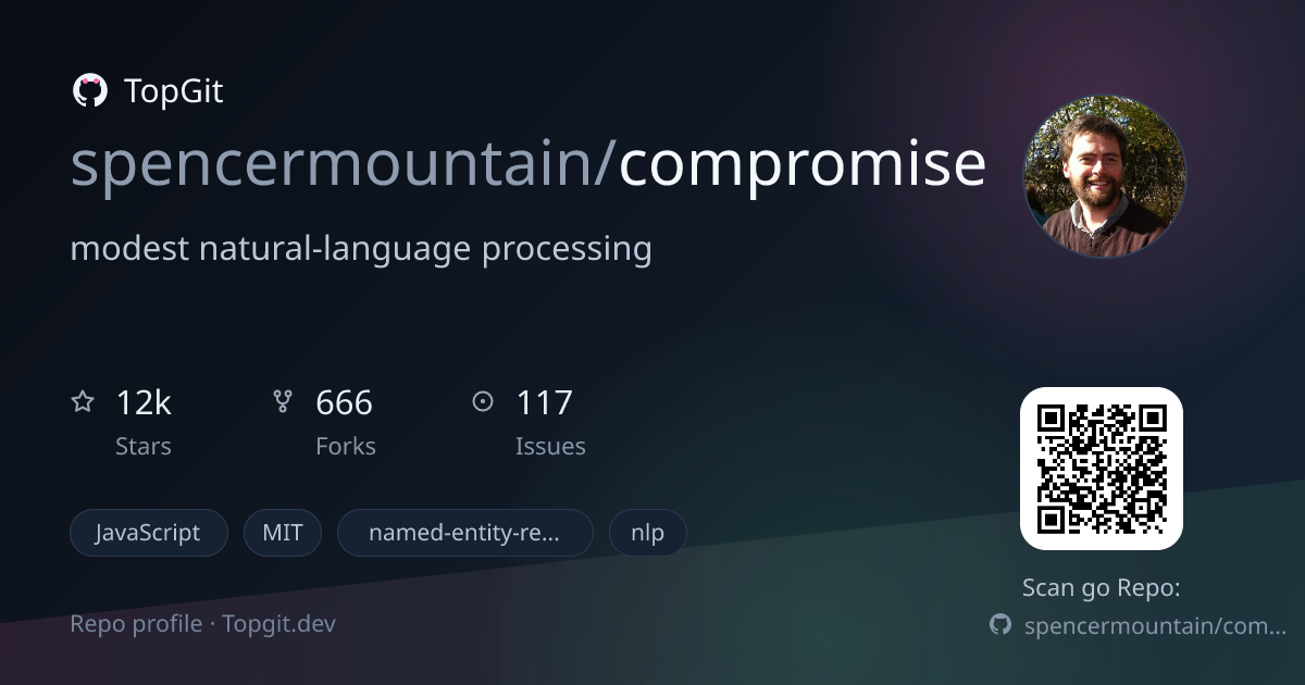 TopGit repo profile image for spencermountain/compromise