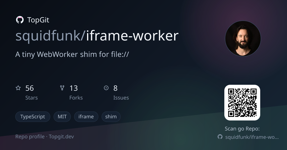 TopGit repo profile image for squidfunk/iframe-worker