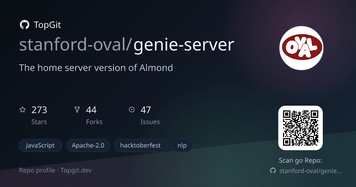 TopGit repo profile image for stanford-oval/genie-server