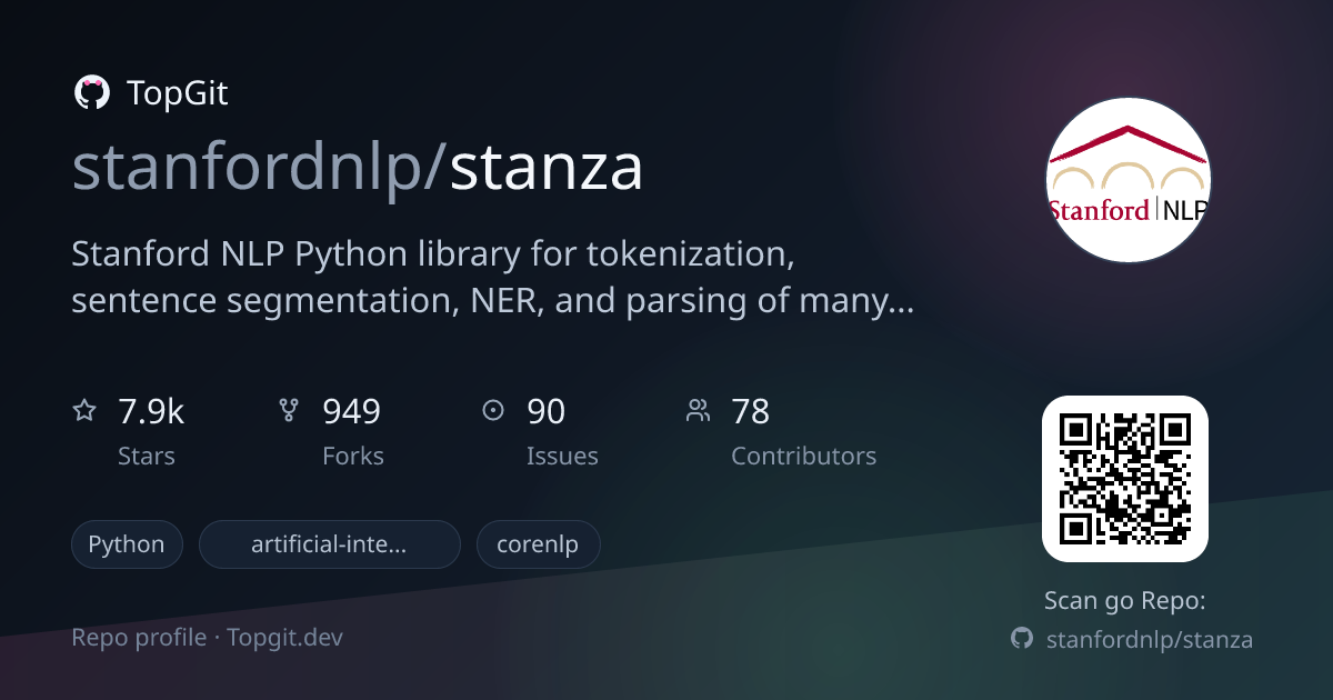 TopGit repo profile image for stanfordnlp/stanza