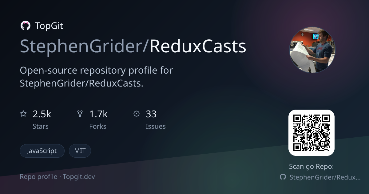 TopGit repo profile image for StephenGrider/ReduxCasts