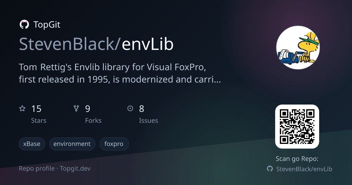 TopGit repo profile image for StevenBlack/envLib