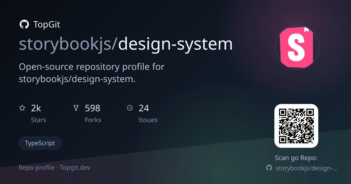 TopGit repo profile image for storybookjs/design-system