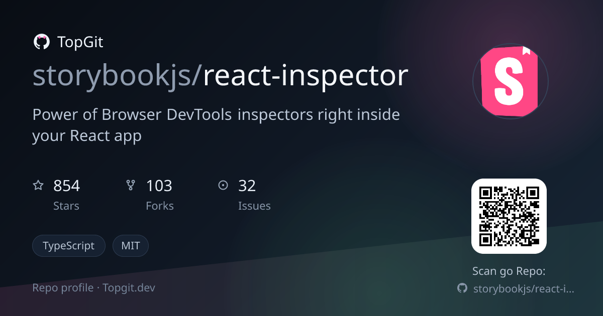 TopGit repo profile image for storybookjs/react-inspector