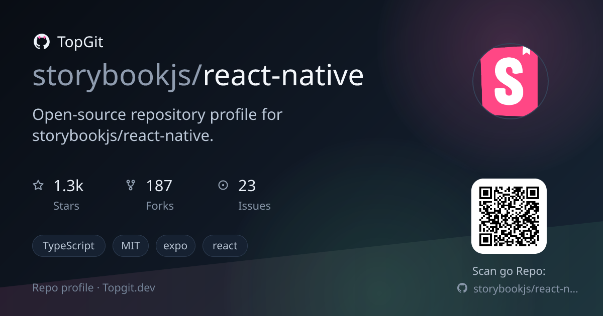 TopGit repo profile image for storybookjs/react-native