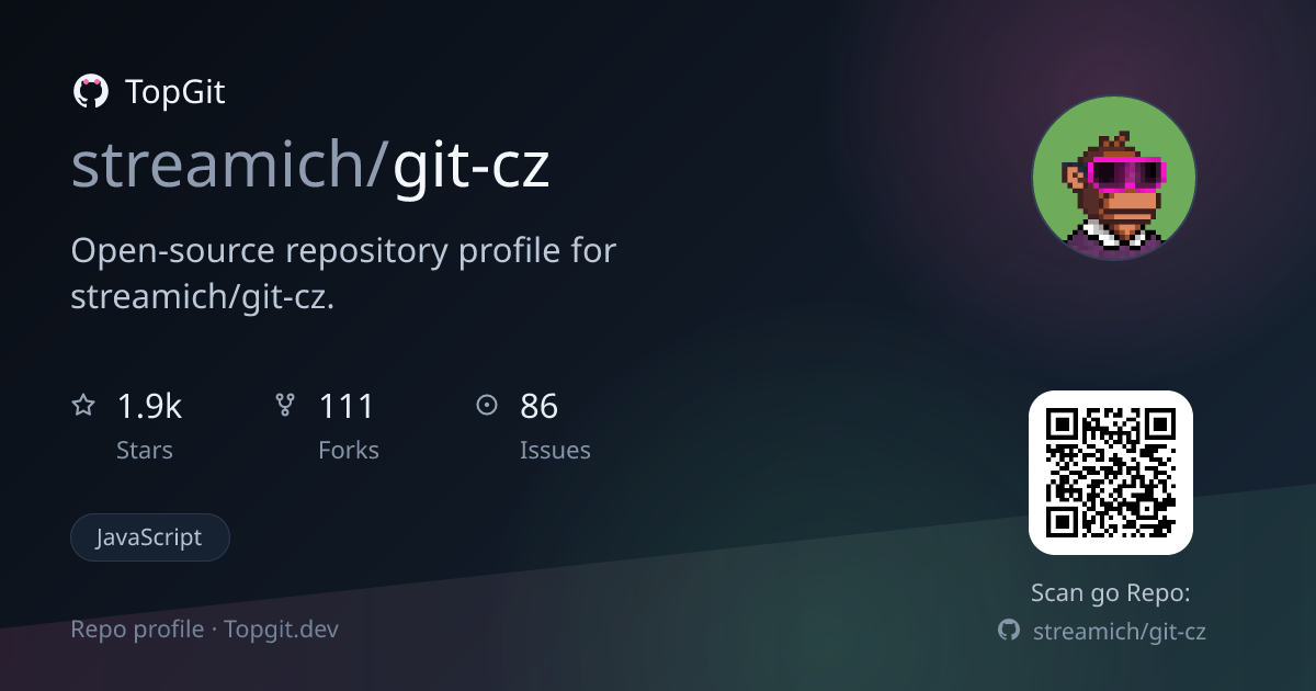 TopGit repo profile image for streamich/git-cz