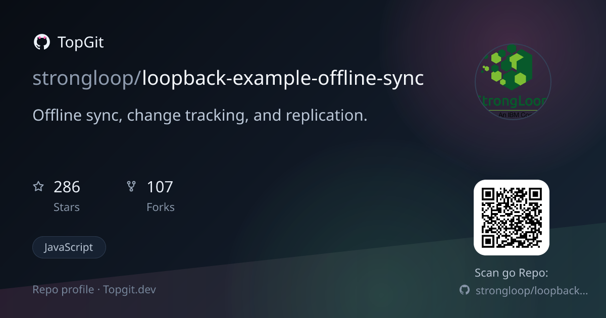 TopGit repo profile image for strongloop/loopback-example-offline-sync