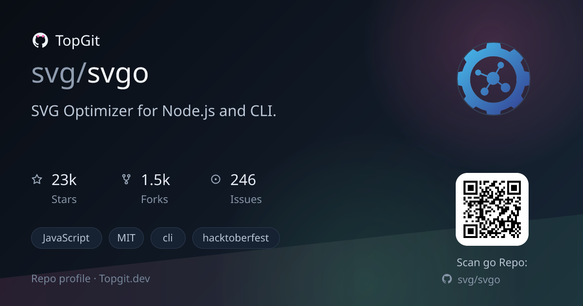 TopGit repo profile image for svg/svgo