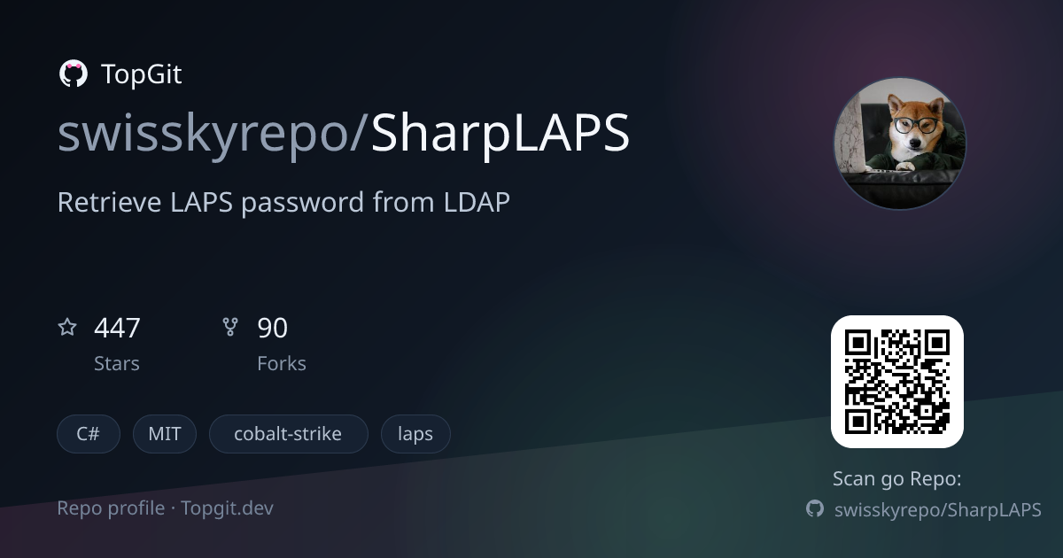 TopGit repo profile image for swisskyrepo/SharpLAPS