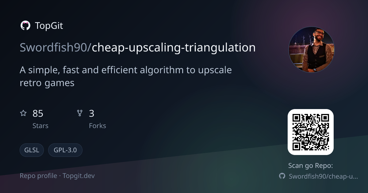 TopGit repo profile image for Swordfish90/cheap-upscaling-triangulation