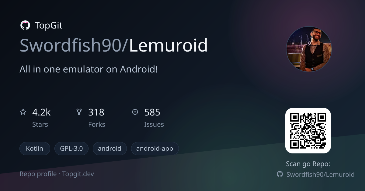 TopGit repo profile image for Swordfish90/Lemuroid
