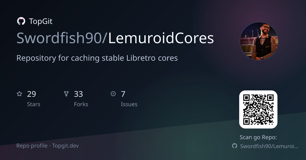 TopGit repo profile image for Swordfish90/LemuroidCores