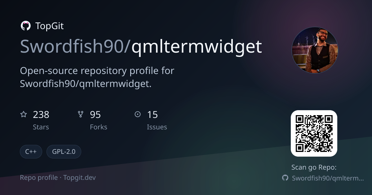 TopGit repo profile image for Swordfish90/qmltermwidget