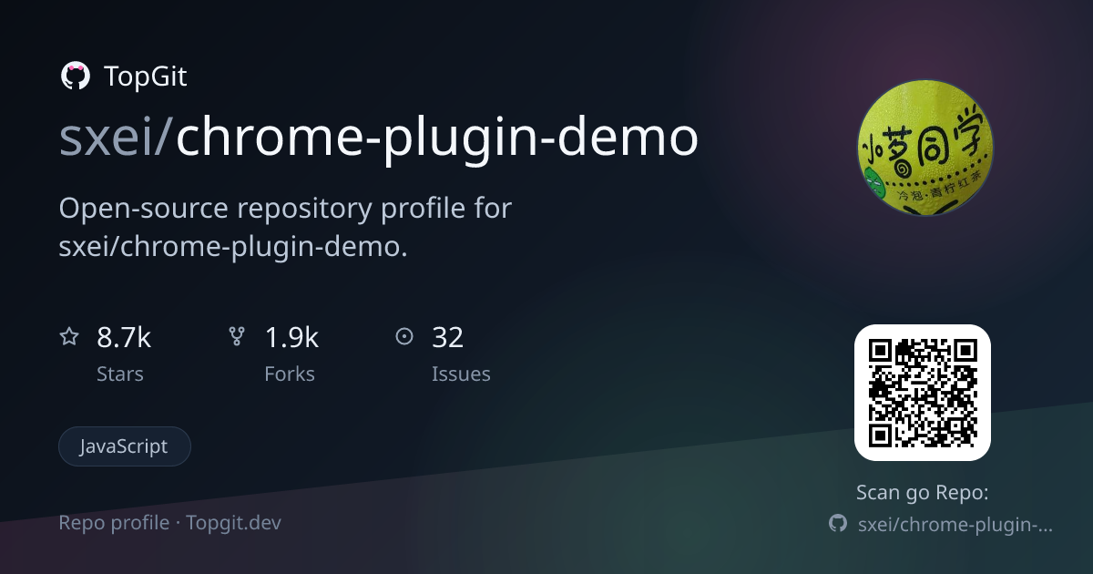 TopGit repo profile image for sxei/chrome-plugin-demo