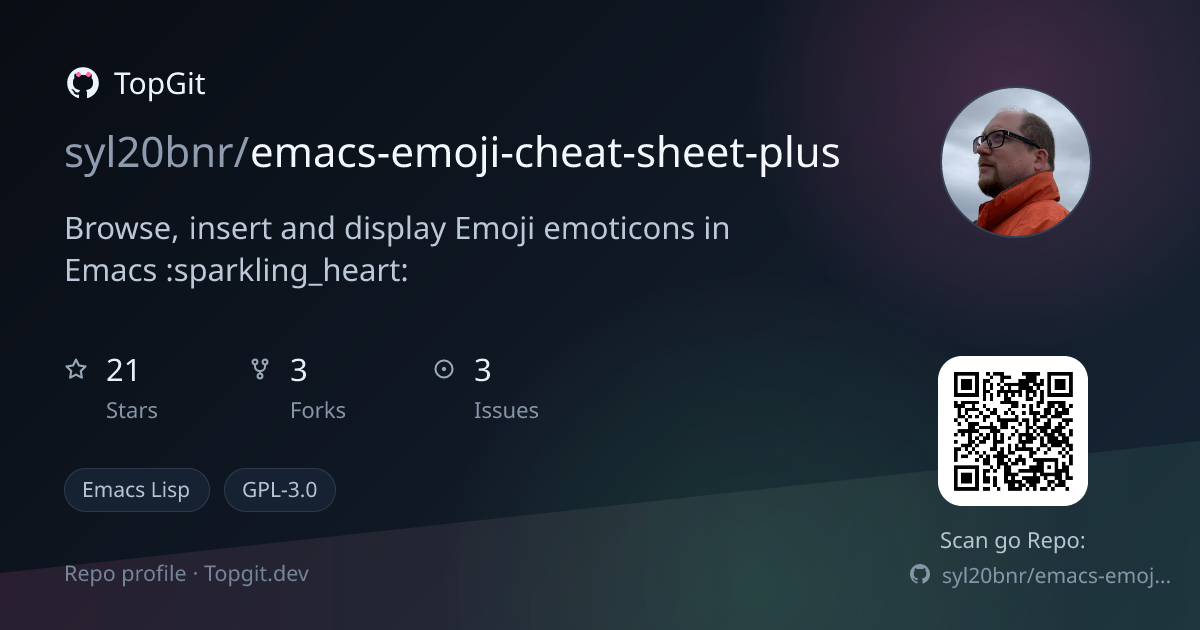 TopGit repo profile image for syl20bnr/emacs-emoji-cheat-sheet-plus