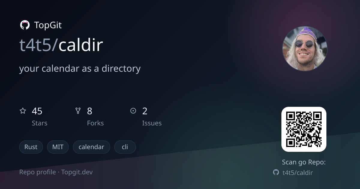 TopGit repo profile image for t4t5/caldir
