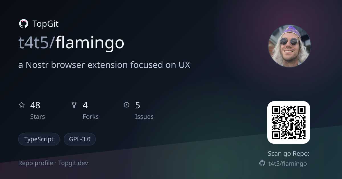 TopGit repo profile image for t4t5/flamingo