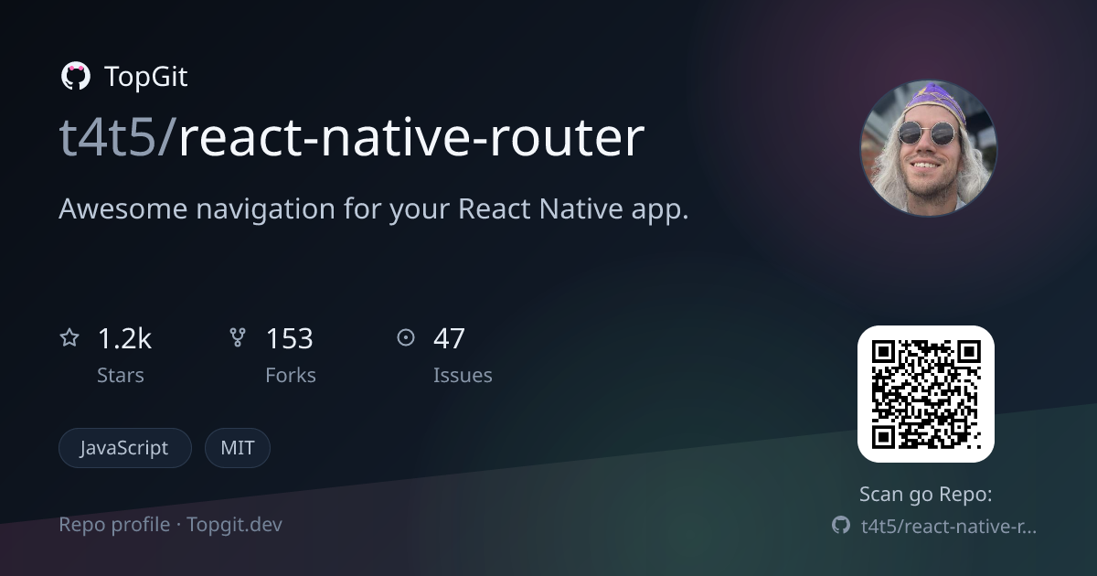 TopGit repo profile image for t4t5/react-native-router