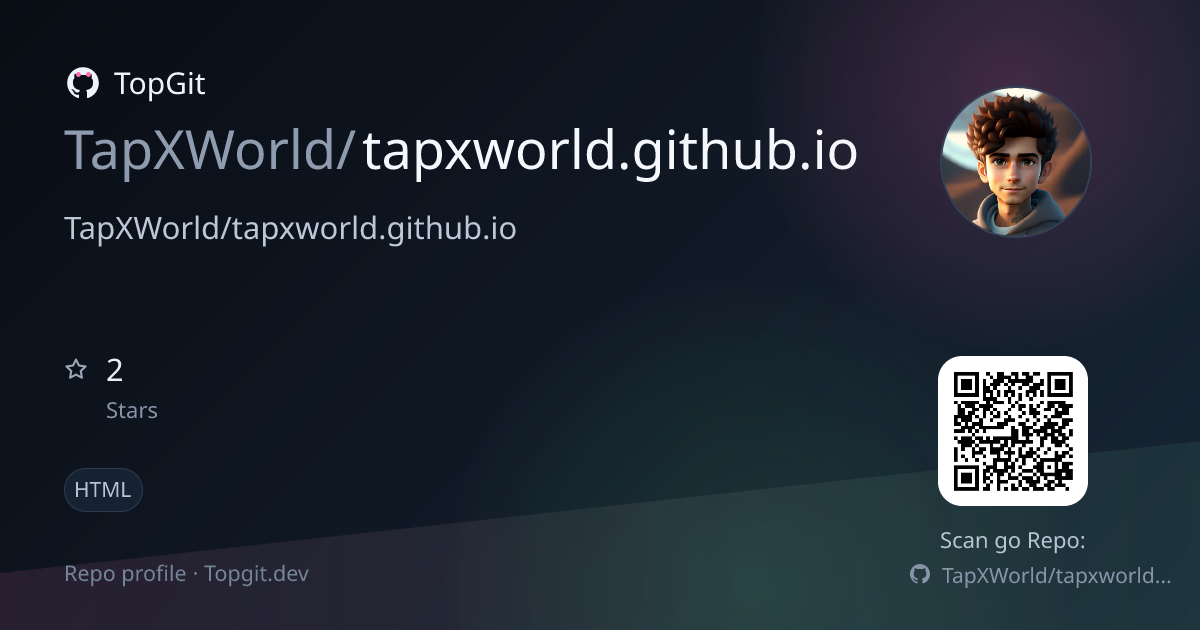 TopGit repo profile image for TapXWorld/tapxworld.github.io