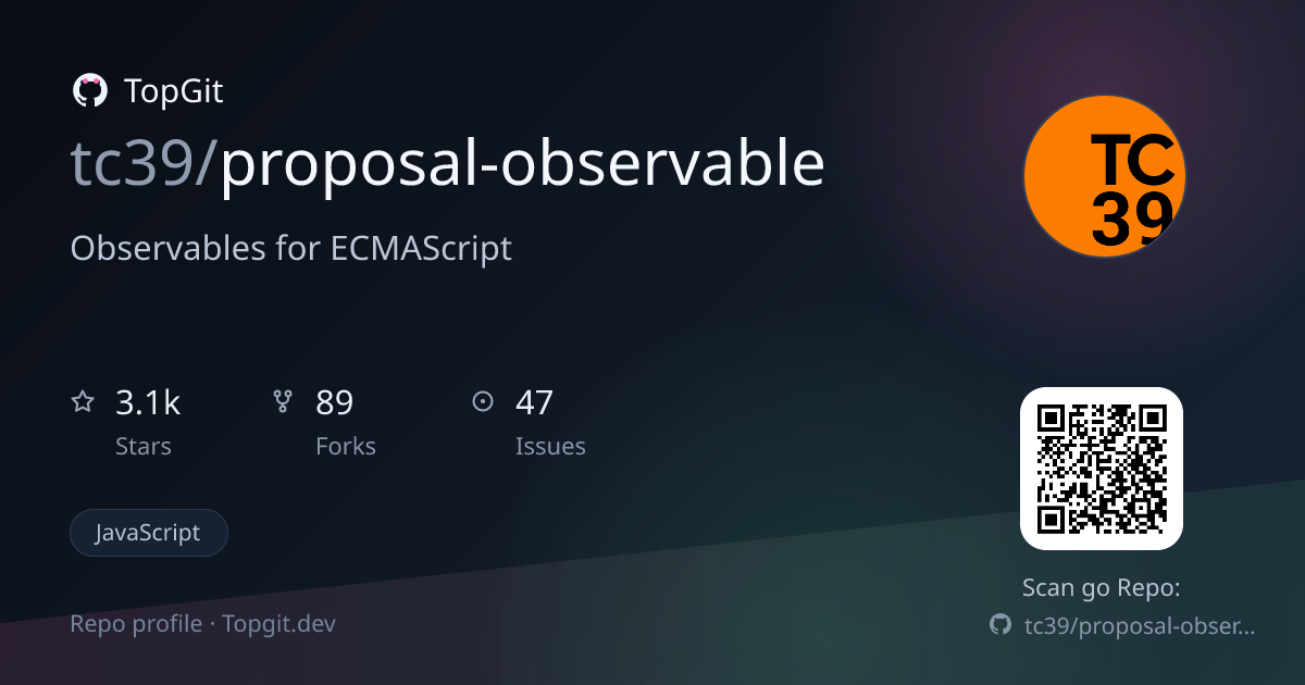 TopGit repo profile image for tc39/proposal-observable