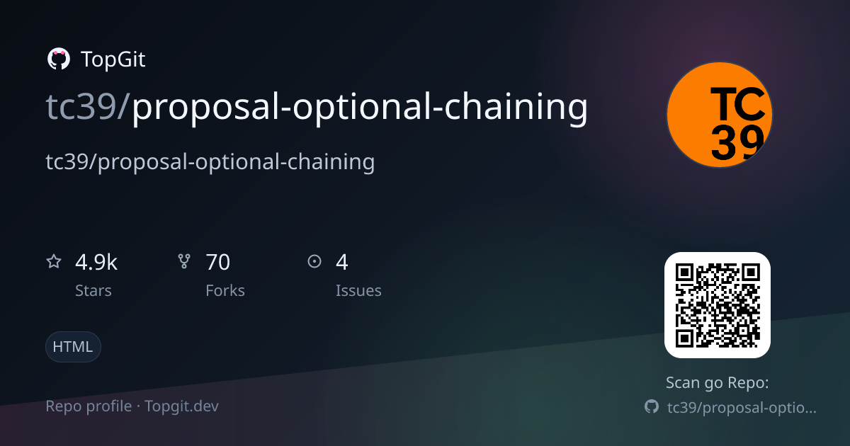 TopGit repo profile image for tc39/proposal-optional-chaining