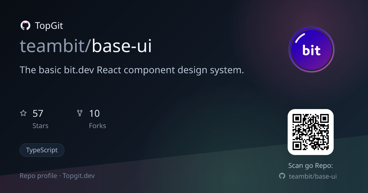 TopGit repo profile image for teambit/base-ui