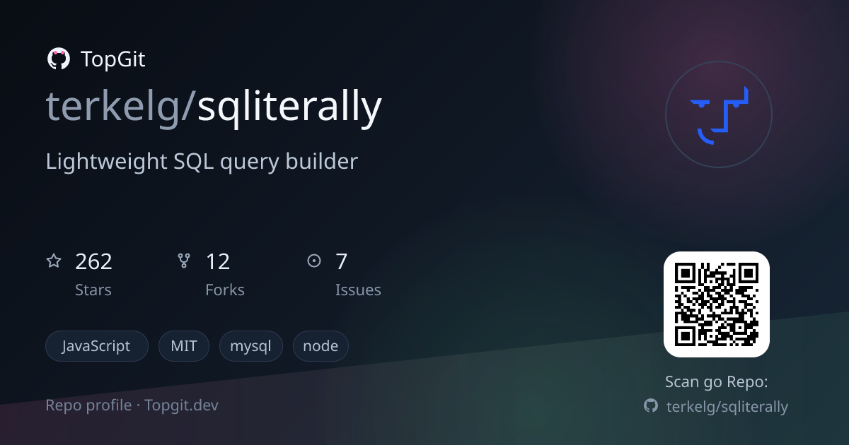 TopGit repo profile image for terkelg/sqliterally