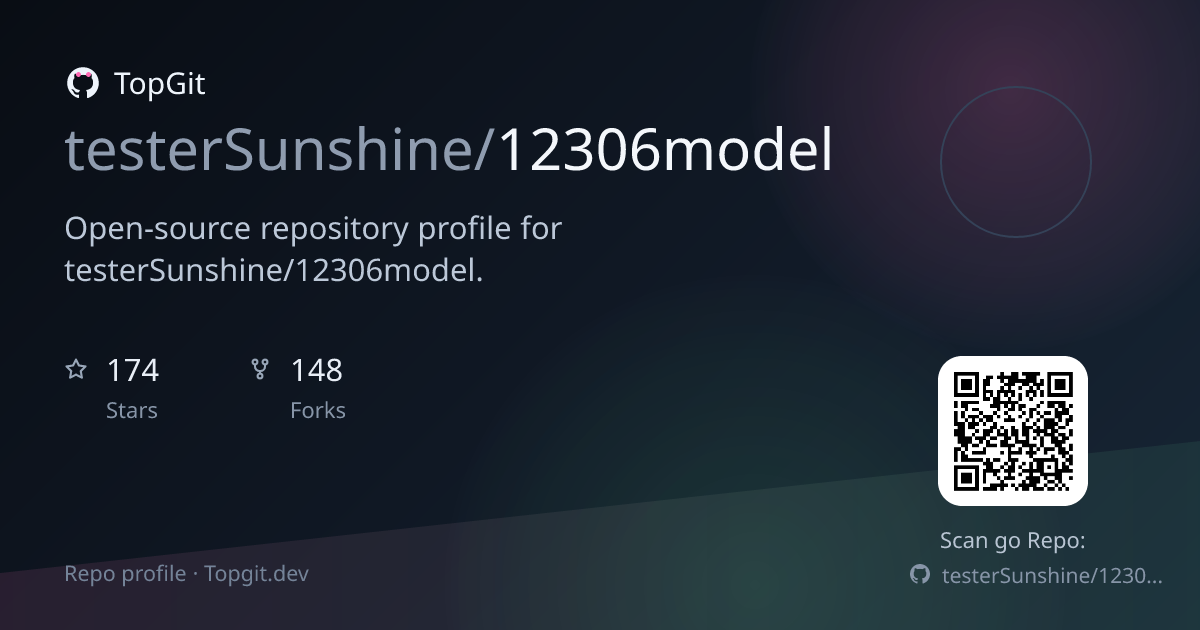 TopGit repo profile image for testerSunshine/12306model