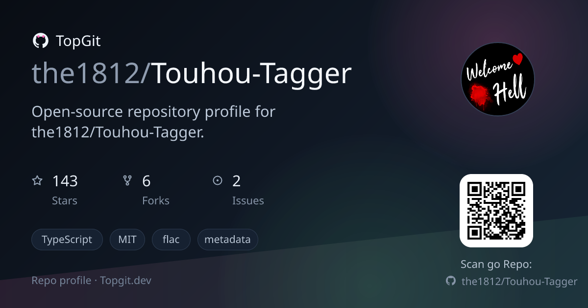 TopGit repo profile image for the1812/Touhou-Tagger