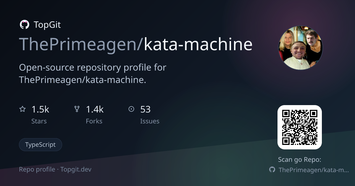 TopGit repo profile image for ThePrimeagen/kata-machine