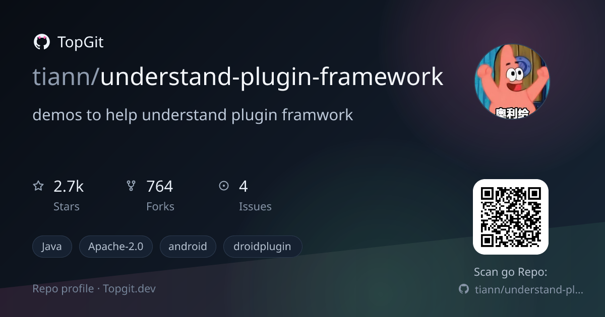 TopGit repo profile image for tiann/understand-plugin-framework