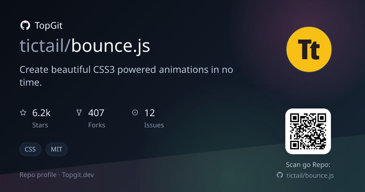 TopGit repo profile image for tictail/bounce.js
