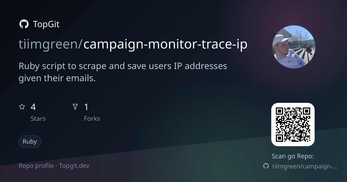 TopGit repo profile image for tiimgreen/campaign-monitor-trace-ip