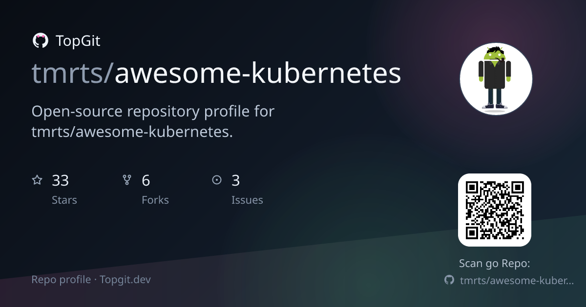 TopGit repo profile image for tmrts/awesome-kubernetes