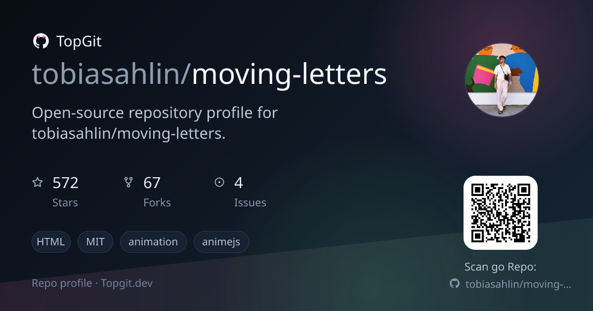 TopGit repo profile image for tobiasahlin/moving-letters