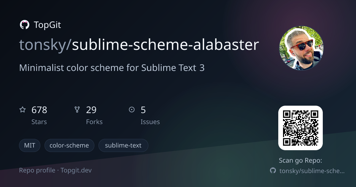 TopGit repo profile image for tonsky/sublime-scheme-alabaster