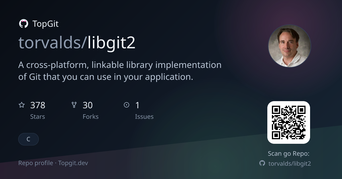 TopGit repo profile image for torvalds/libgit2