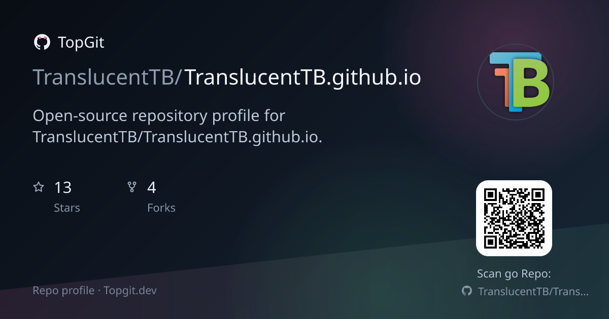 TopGit repo profile image for TranslucentTB/TranslucentTB.github.io