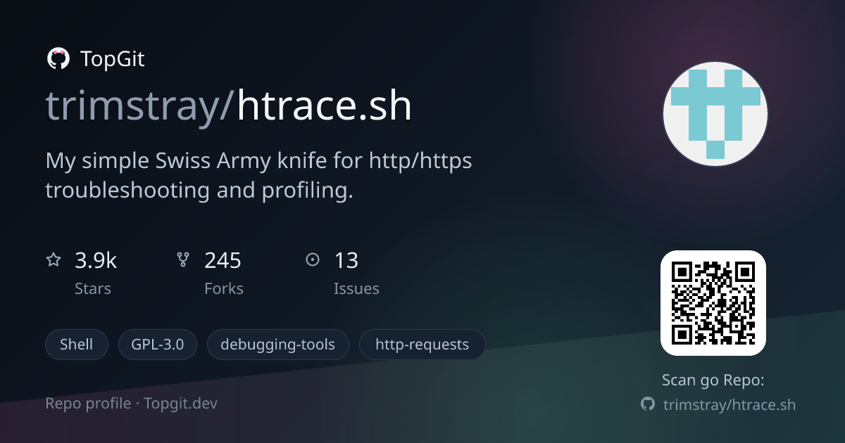 TopGit repo profile image for trimstray/htrace.sh