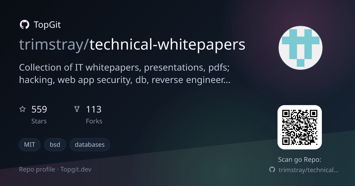 TopGit repo profile image for trimstray/technical-whitepapers