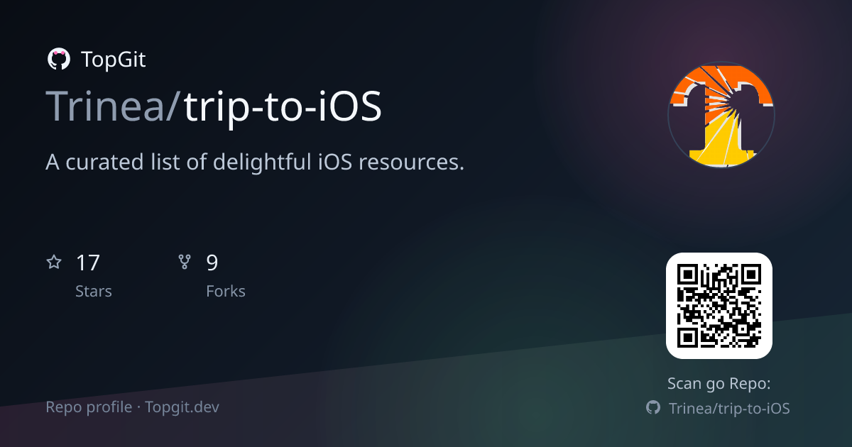 TopGit repo profile image for Trinea/trip-to-iOS