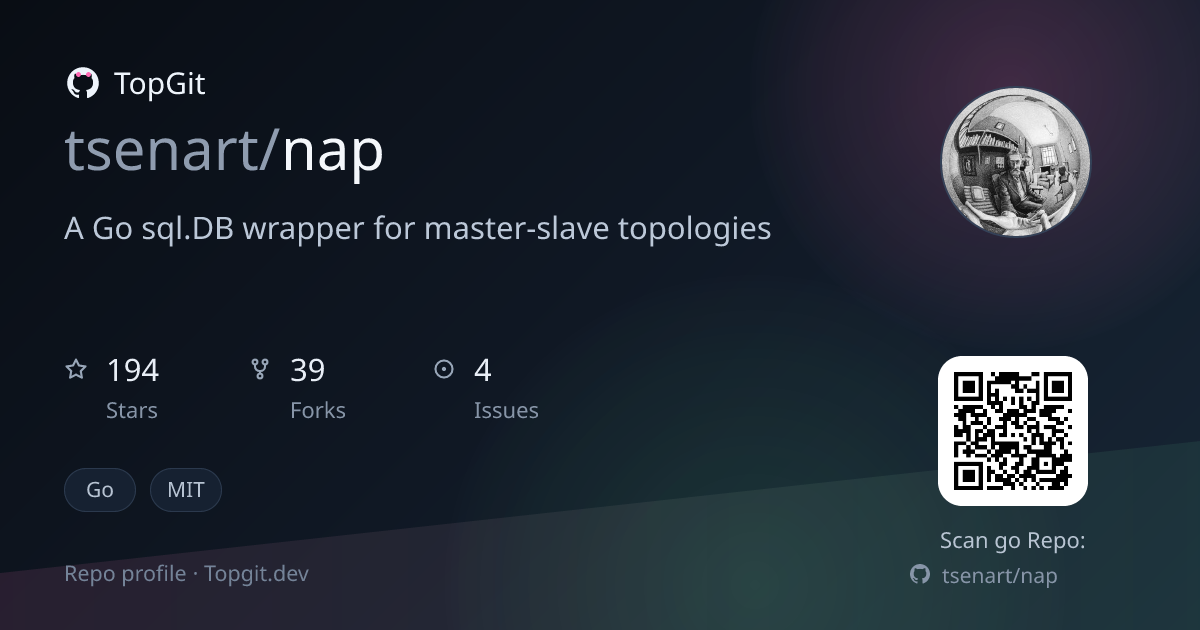 TopGit repo profile image for tsenart/nap