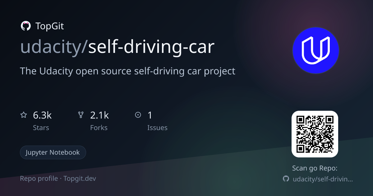 TopGit repo profile image for udacity/self-driving-car